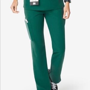 FIGS Kade Cargo Scrub Pants, hunter green, S